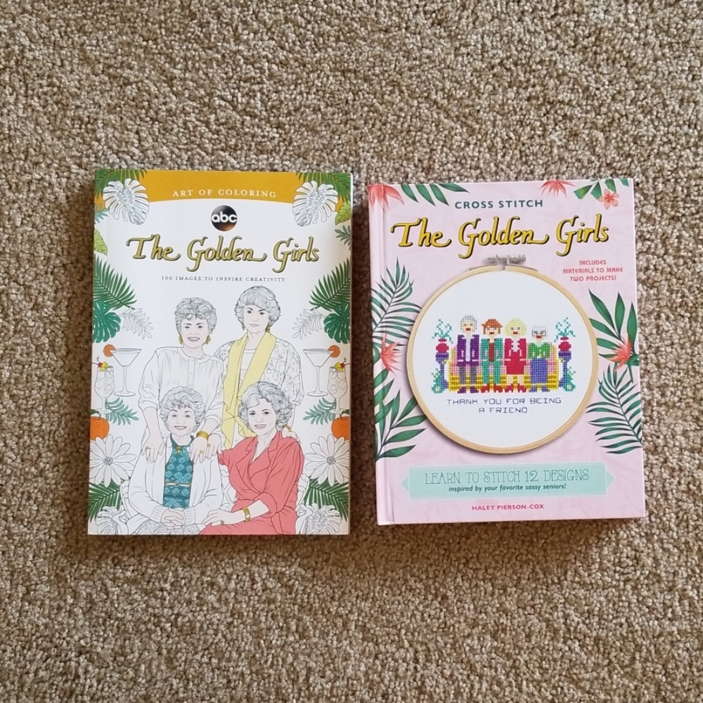 The Golden Girls Coloring & Cross Stitch Set